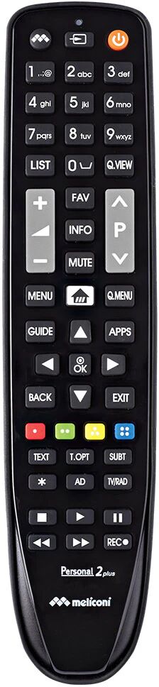 Meliconi Gumbody Personal 2 Plus telecomando IR Wireless TV Pulsanti