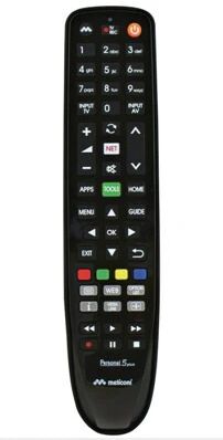 Meliconi Gumbody Personal 5 plus telecomando IR Wireless TV Pulsanti