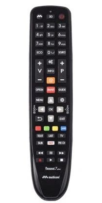 meliconi gumbody personal 7 plus telecomando ir wireless tv pulsanti