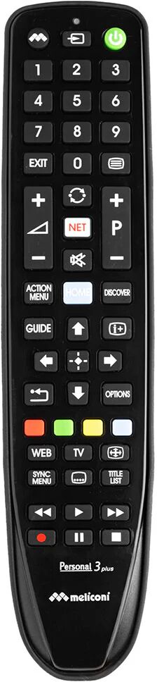 Meliconi Gumbody Personal 3 plus telecomando IR Wireless TV Pulsanti