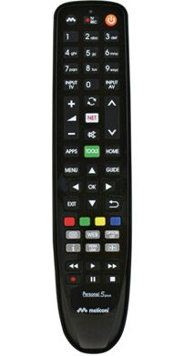 Meliconi Personal 5 Plus telecomando IR Wireless TV Pulsanti