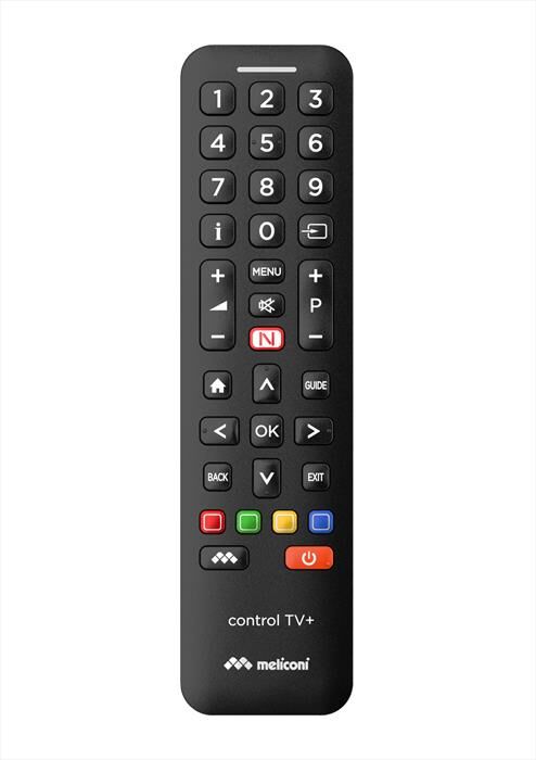 meliconi telecomando universale control tv+-calotta nera, tastiera nera