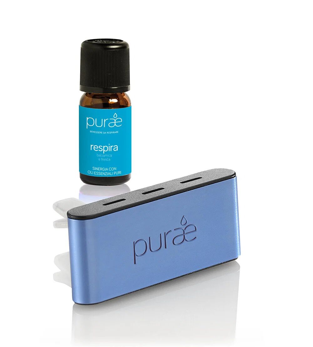 Purae Diffusore Auto Azzurro Con Sinergia Respira