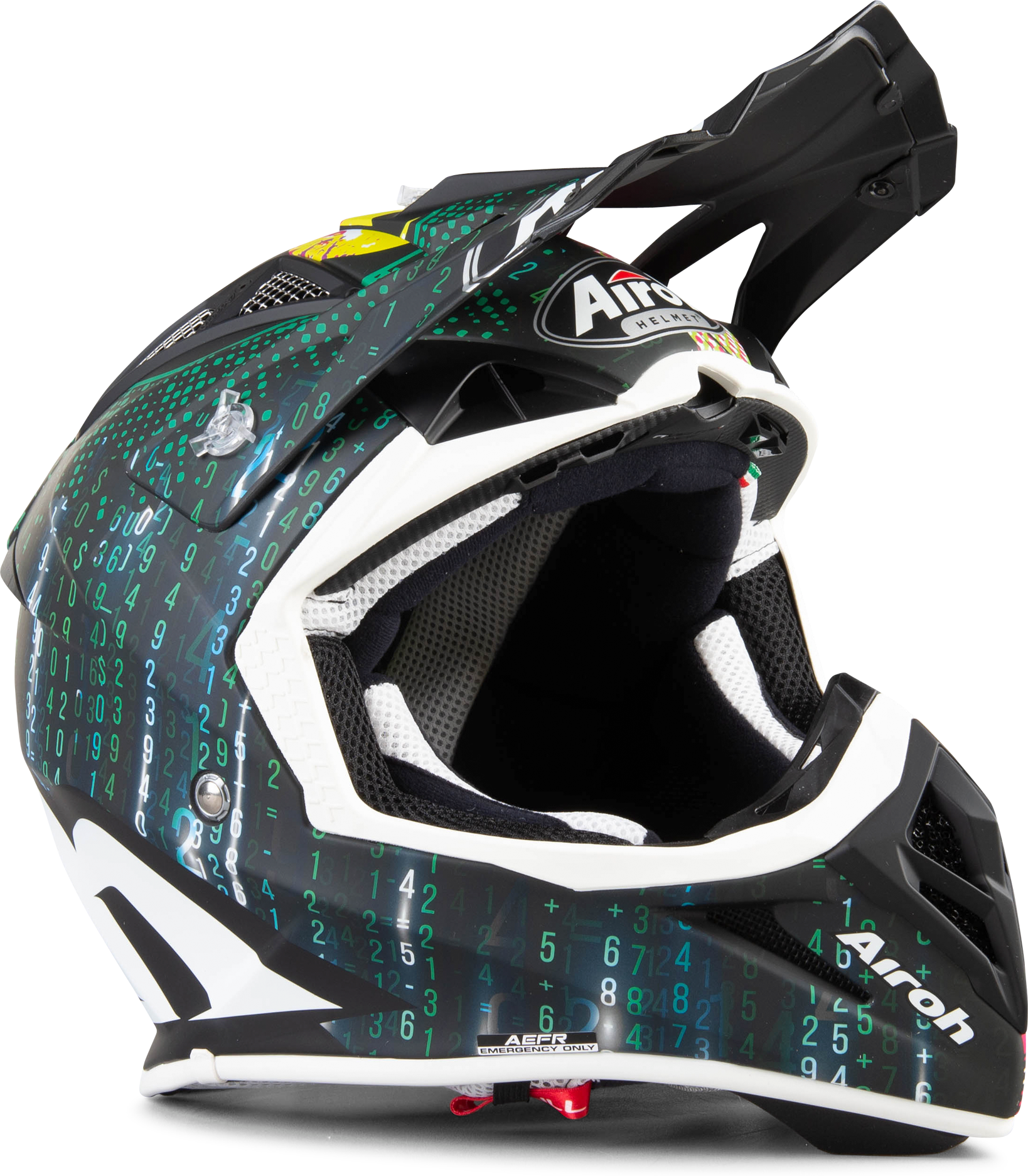 Airoh Casco Cross  Aviator Ace Insane Nero-Verde-Rosa