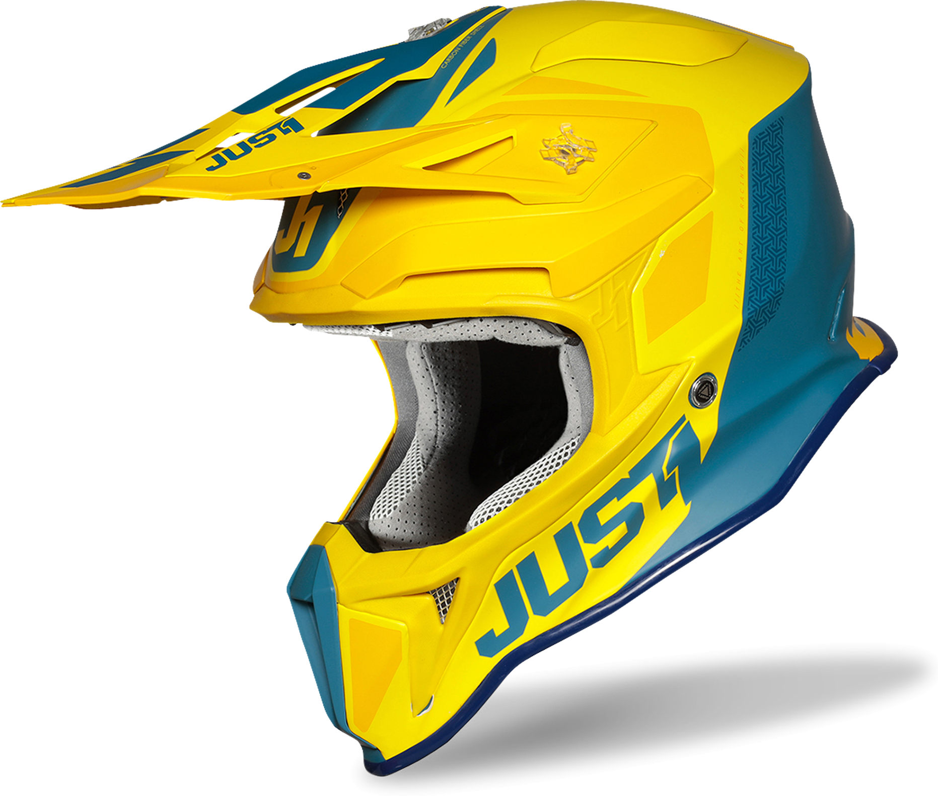 Just1 Casco Cross  J18 Pulse Giallo-Blu