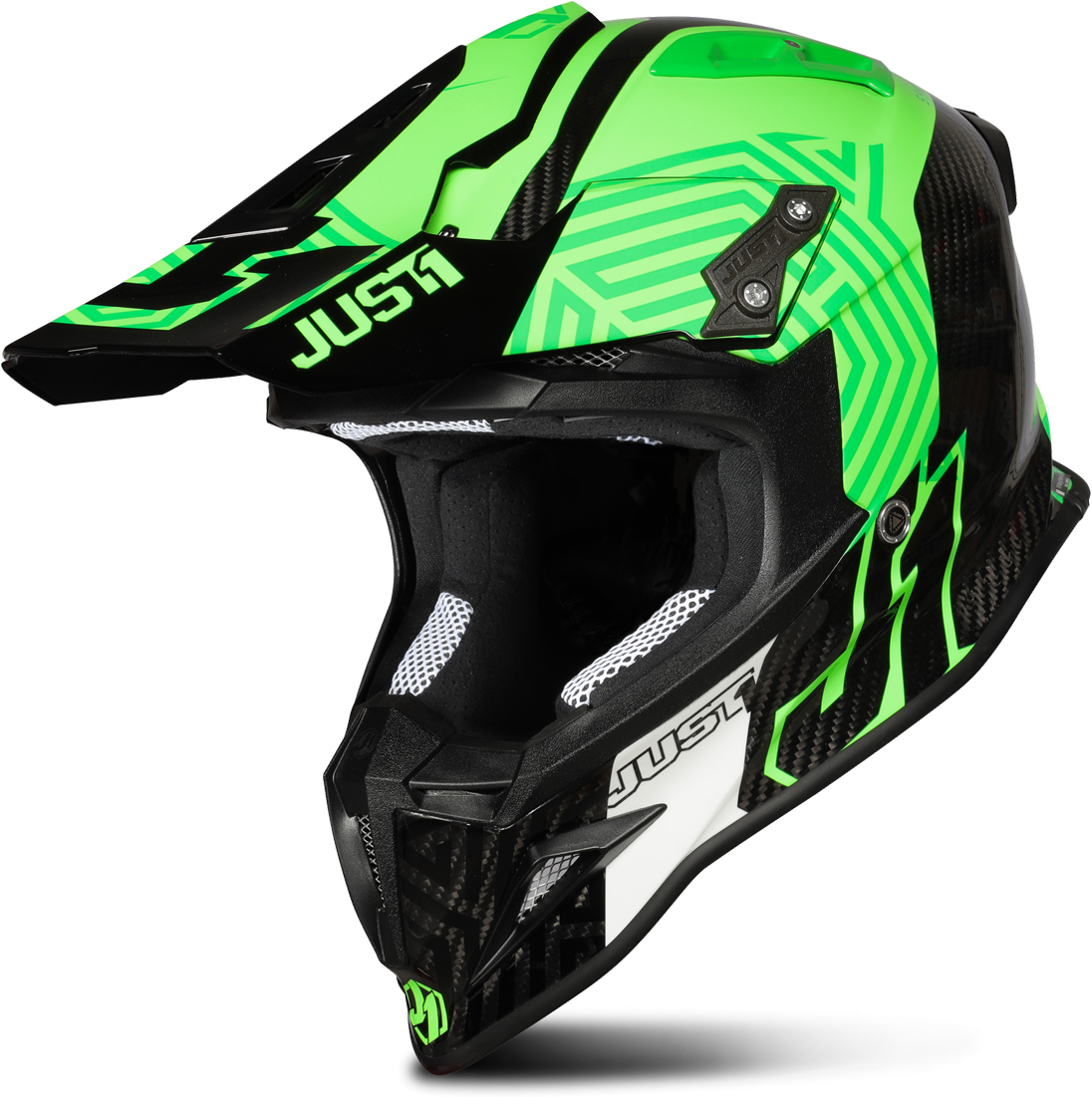 Just1 Casco Cross  J12 Syncro Verde-Grigio