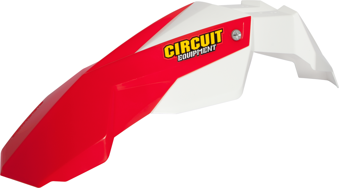 Circuit Parafango Anteriore  Stealth Rosso Fluo-Bianco