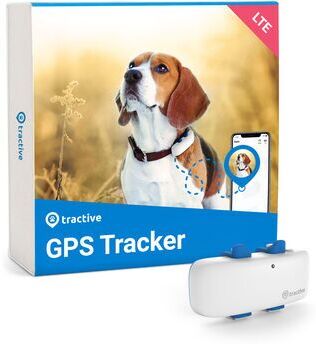 Wie neu: Tractive GPS Dog 4 für Hunde mit Aktivitätstracking (Modell 2021)   EXKL. ABO   blau/weiß