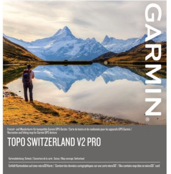 Garmin TOPO Schweiz V2 PRO auf microSD-Karte / inkl. Rasterkarte für Garmin