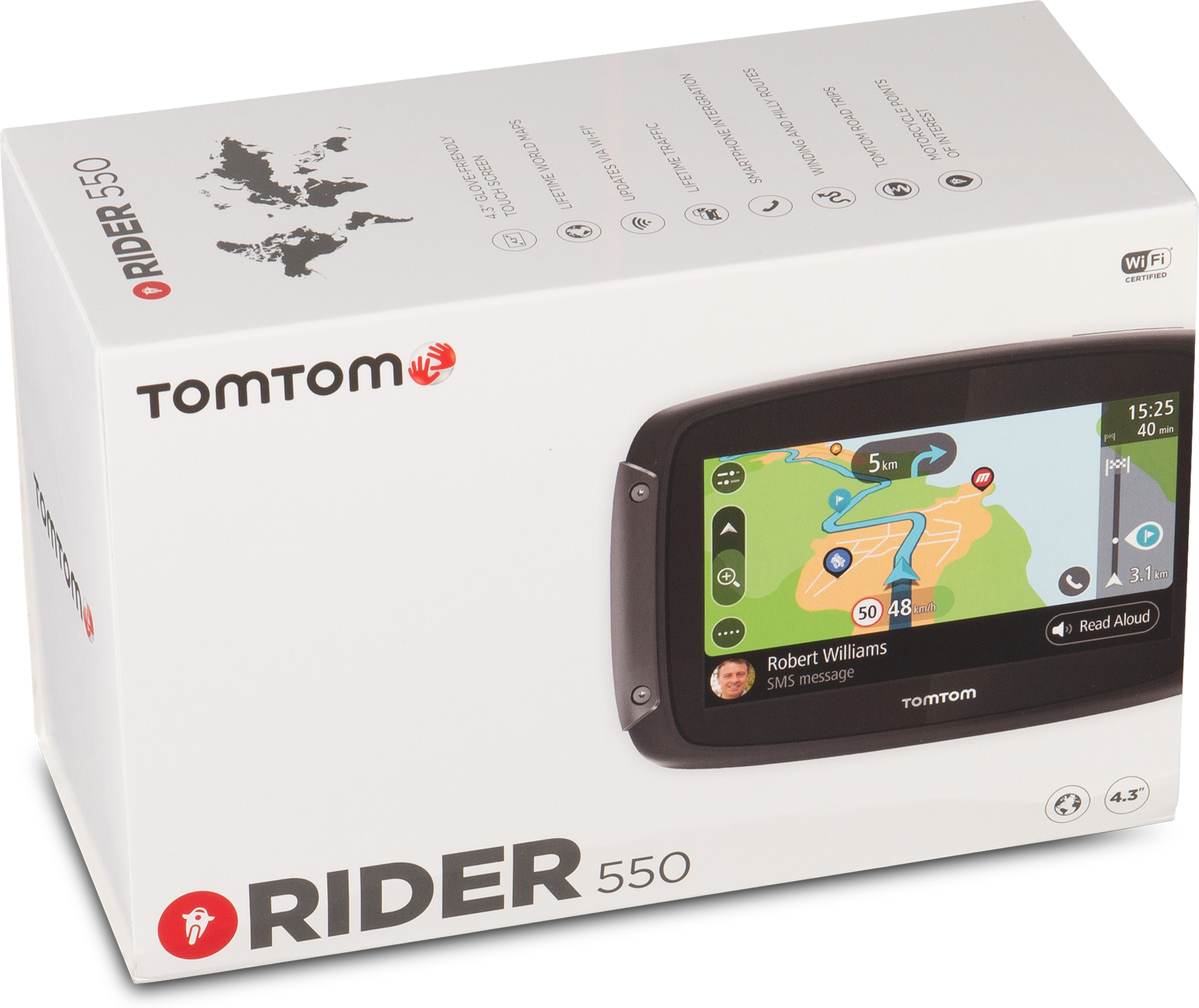 TomTom Rider 550 WORLD 4,3"