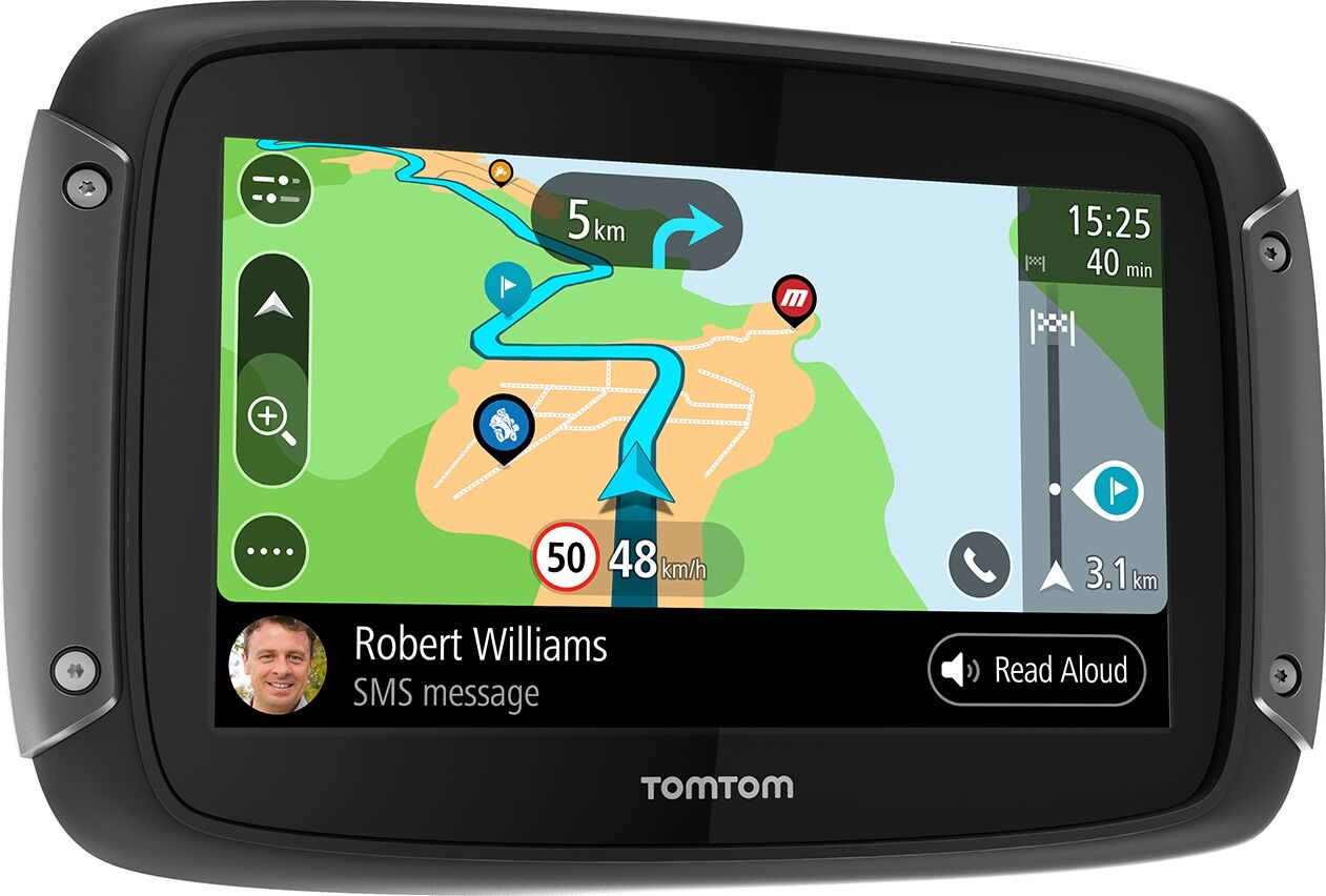 TomTom Navigationsgerät RIDER 550 World Motorrad-Navi 4,3 Zoll weltweite Karten