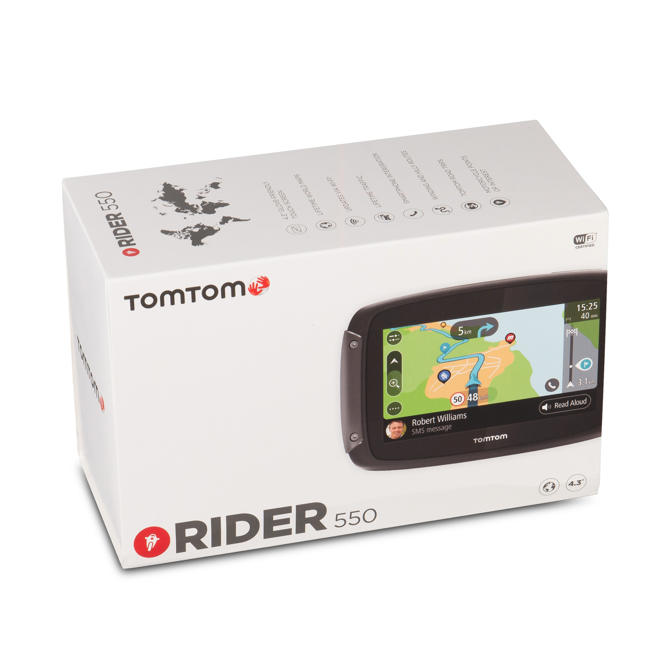 TomTom GPS TomTom Rider 550 WORLD 4,3"