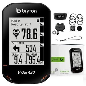 Bryton Mixte 420t Rider avec cadence et bande cardio, Noir, 83.9x49.9x16.9 EU - Publicité