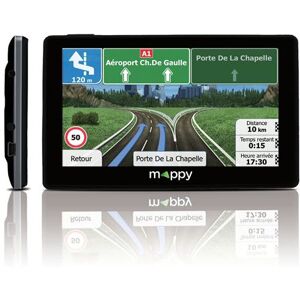 GPS Mappy Ulti X585 Camp 5" Europe 44 pays Noir + Carte à vie - Publicité