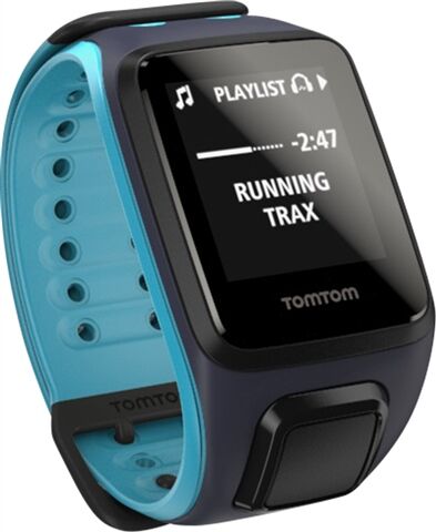 Refurbished: TomTom Runner 2 Cardio + Music Large Blue, B