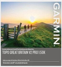 Garmin TOPO Great Britain V2 Pro 1:50K Maps MicoSD Card  Size: (One Size)