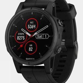 Garmin Fenix 5S Plus Sapphire Multisport GPS Watch Black/Black Size: (One Size)