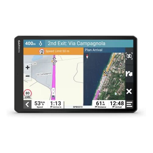 Garmin Camper 1095 MT-D GPS-navigatiesysteem voor campers en caravans, DAB-Infoto, 10 inch display, kaart van Europa, navigatie op maat