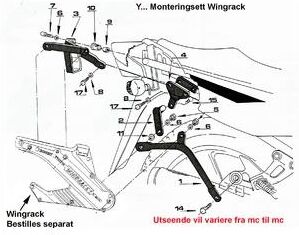 Givi Monteringsett Givi Kawasaki Kle500 1991- 1995