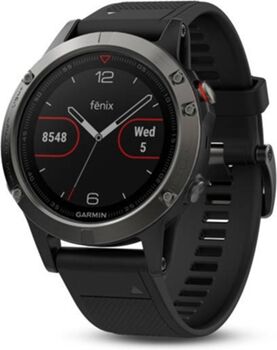 Garmin Relógio Desportivo Fénix 5 (Bluetooth - Até 24 h de autonomia - Preto)