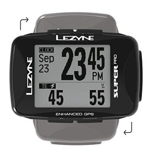 Lezy3|#lezyne Lezyne Super Pro Unisex Adult GPS Bike/Mountain Bike Computer Black FR: One Size (Manufacturer Size: One Size)