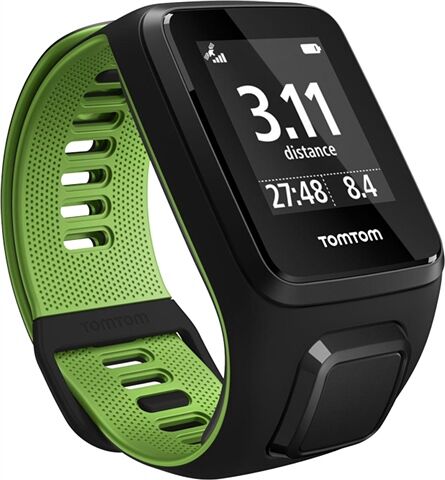 Refurbished: TomTom Runner Cardio GPS Watch - Green/Black, B