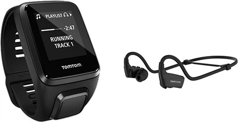 Refurbished: TomTom Spark 3 GPS Music + Headphone Smartwatch (Large), C