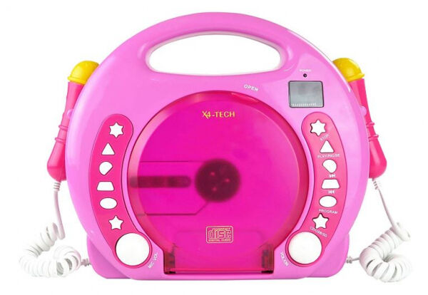 X4-Tech - Bobb Joey MP3 Kinderradio / inkl. Netzteil und Akku - Pink