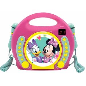 LEXIBOOK Lecteur CD enfant portable Minnie, 2 micros