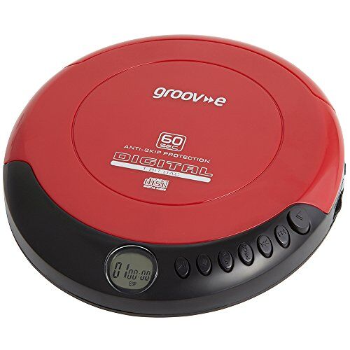 GVPS110RD Groov-e  Retro Series Personal CD Player Red
