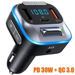 Global purchasing Car Bluetooth Fm Transmitter Multi-Function QC3.0 PD Fast Charge 30W Car Stereo Sound Music MP3 Player