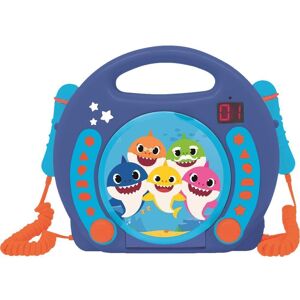 LEXIBOOK RCDK100BS CD Player with Microphones - Baby Shark, Blue