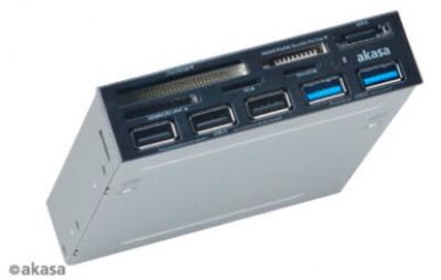 Akasa AK-ICR-16 - interner USB2 5-Port Card-Reader - Schwarz