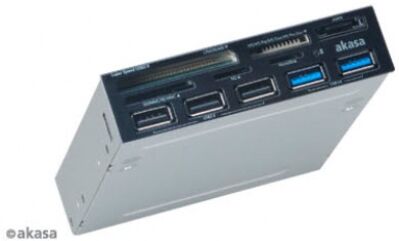 Akasa AK-ICR-17 - interner USB3 5-Port Card-Reader - Schwarz