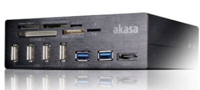 Akasa AK-HC-05U3BK - Internal 6-Port USB 3.0 Card Reader - schwarz