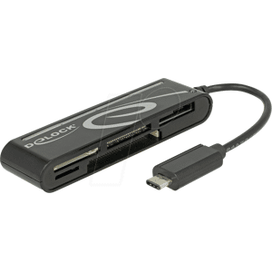 DELOCK 91739 - Card Reader, extern, USB 2.0, Type-C