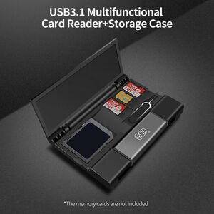 Tomtop Jms C350d Usb3.1 Multifunktionaler Kartenleser Typ-C + Usb + Micro Usb-Anschlüsse Sd/tf Dual-Slot Für Telefon