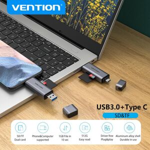 Vention Sd-Kartenleser Usb Typ C Auf Micro Sd Tf-Kartenadapter Für Laptop-Zubehör Telefon Smart Memory Usb 3.0 Sd-Kartenadapter