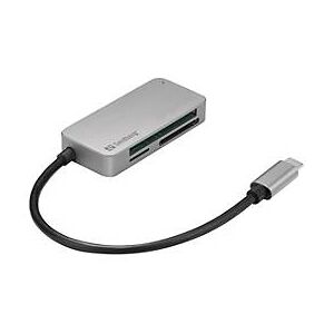 Sandberg USB-C Multi Card Reader Pro - Kartenleser (MMC, SD, CF, TransFlash, microSD, SDHC, SDXC) - USB-C
