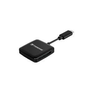 Transcend RDC3 - Kortlæser (SD, microSD, SDHC UHS-I, SDXC UHS-I, microSDHC UHS-I, microSDXC UHS-I) - USB-C 3.2 Gen 1