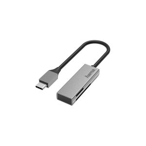 Hama - Kortlæser (SD, microSD, SDHC, microSDHC, SDXC, microSDXC) - USB-C 3.2 Gen 1