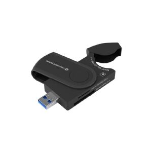 Conceptronic - Kortlæser - 4-i-1 (SD, TransFlash, microSD, SDHC, microSDHC, SDXC, microSDXC) - USB 3.0