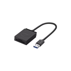 Ugreen - Kortlæser - 2-i-1 (MMC, SD, RS-MMC, microSD, SDHC, microSDHC, SDXC, microSDXC) - UHS Class 1 - USB 3.0