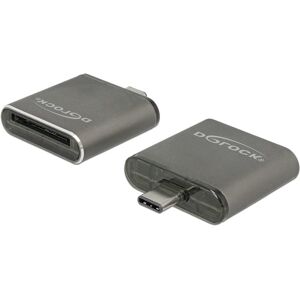 Delock Usb-C Sdhc / Sdxc Uhs-Ii / Mmc Kortlæser - Sølv