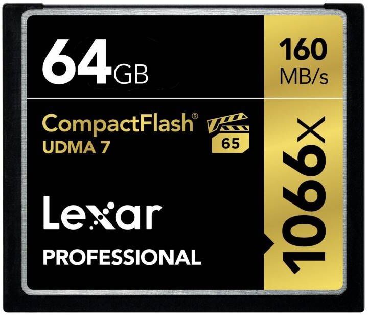 Lexar Compact Flash 64gb Udma7 1066x 160mb/s