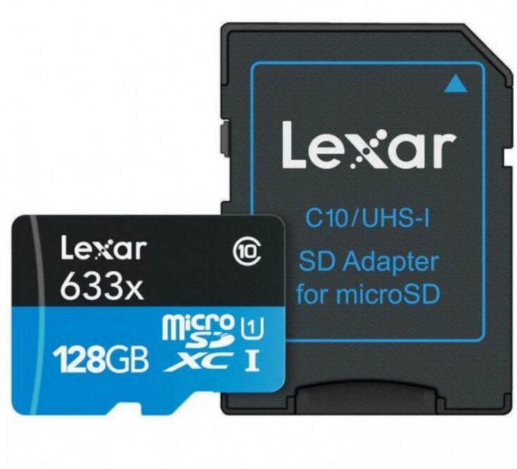 Lexar Micro Sdxc 128gb 95mb / S + Adaptador Sd