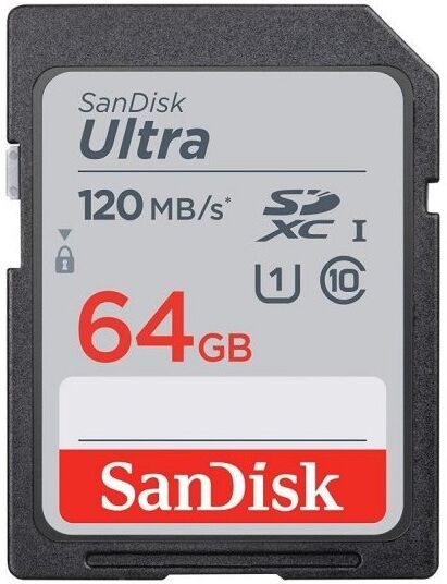 SanDisk Tarjeta Sd Ultra 64gb 120mb/s