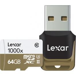 Lexar Tarjetas Lexar Professional 1000x microSDHC/microSDXC UHS-II 64GB