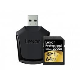 Lexar Tarjetas Lexar Professional 2000x SDHC/SDXC UHS-II 64GB