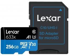 Lexar Tarjeta de Memoria Lexar High-Performance microSDHC/microSDXC 633x UHS-I 256Gb